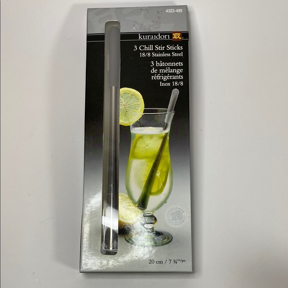 Kuraidori Stainless Steel Chill Stir Sticks